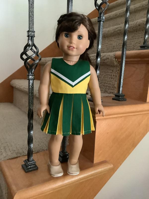 Home and Away Game Reversible Cheerleader Outfit 18 Inch Doll Clothes  Pattern