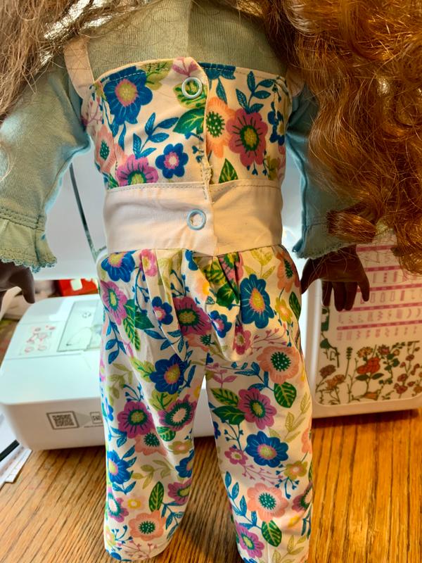 Liberty Jane Culotte Jumpsuit 18 Doll Clothes Pattern Fits American Girl