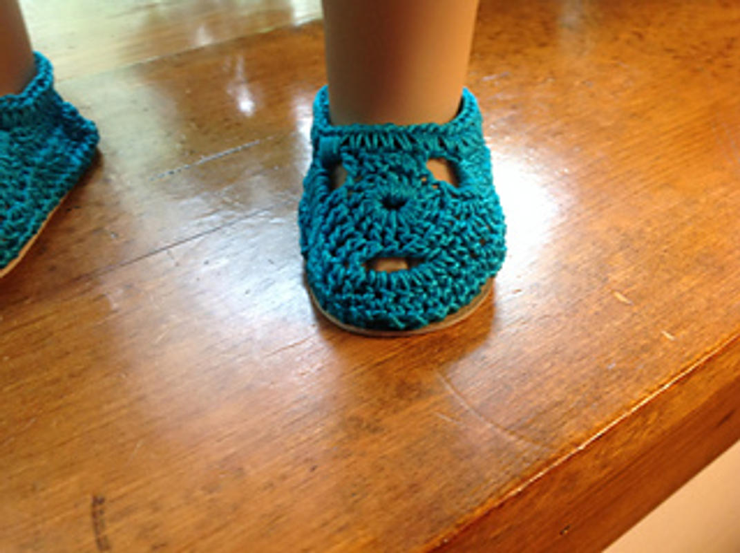 Crochet best sale barbie shoes