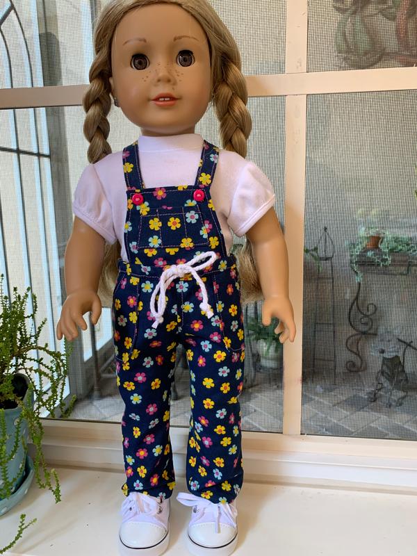 Not Your Mama's Overalls 18 Inch Doll Clothes Pattern Fits Dolls Such as American  Girl® Forever 18 Inches PDF Pixie Faire 