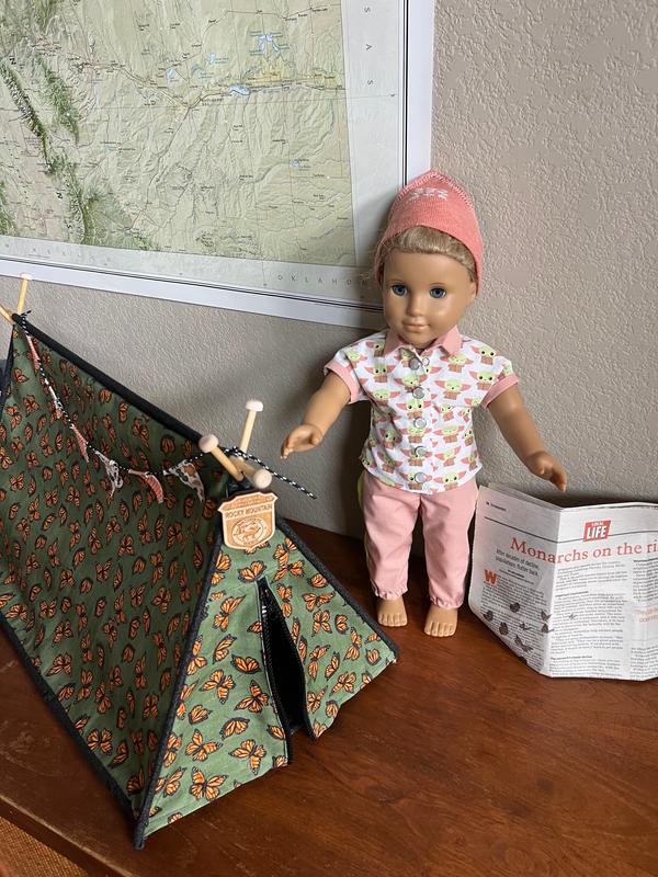 J Lyn Boutique Outdoor Adventures Tent and Campfire 18 Doll