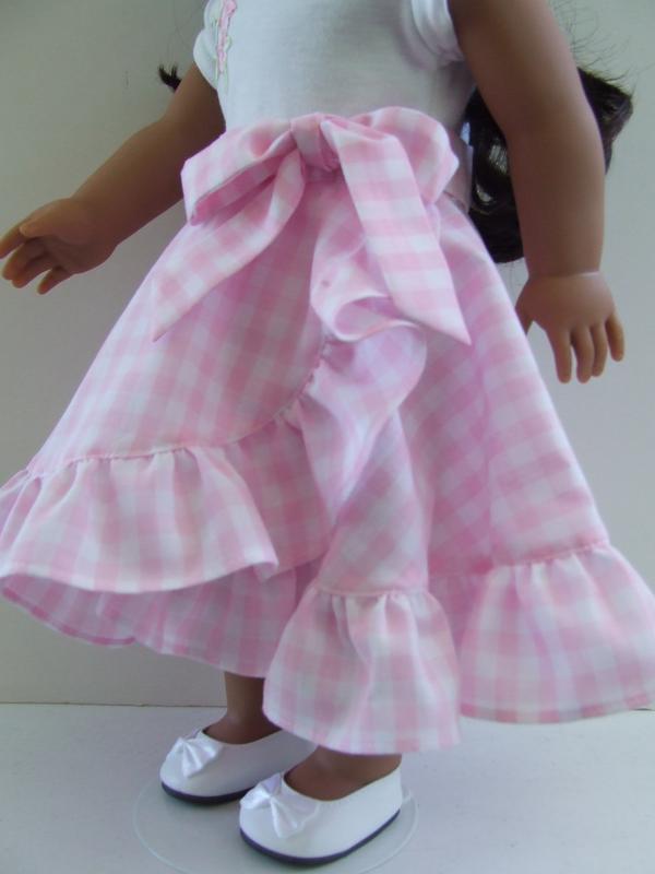 Forever 18 Inches Hi-Low Circle Skirt Doll Clothes Pattern 18 inch American  Girl Dolls