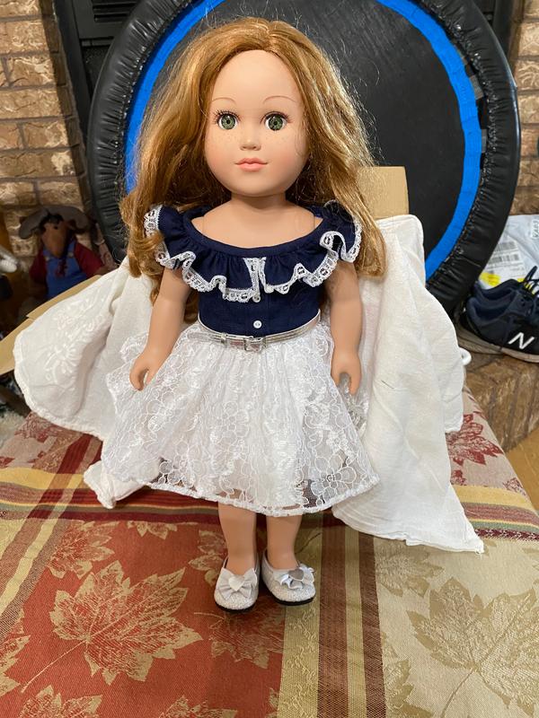 Country Diva Dress & Top Doll Clothes Pattern 18 inch American