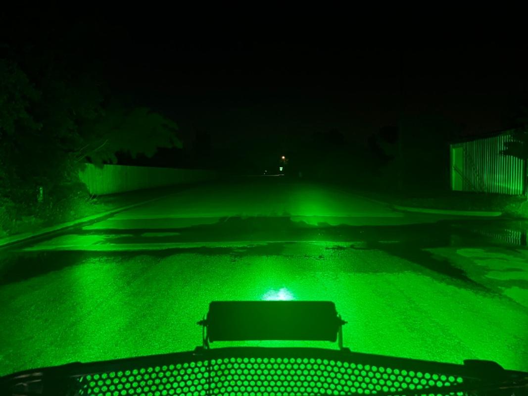 New 10 Inch Green LED Hog Hunting LED Light Bar Combo Optics