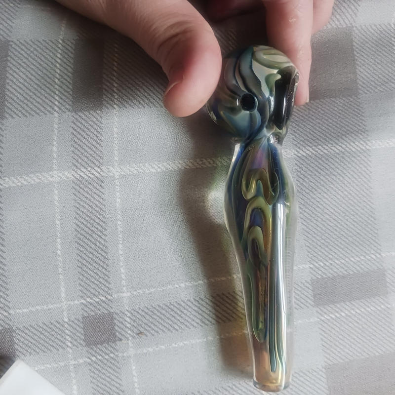 Gold Fumed Glass Pipe
