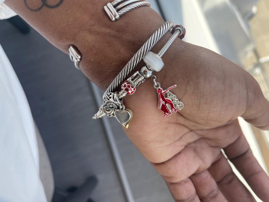 ΔΣΘ Military Charm (Fits Pandora) Delta Sigma Theta DST Charm
