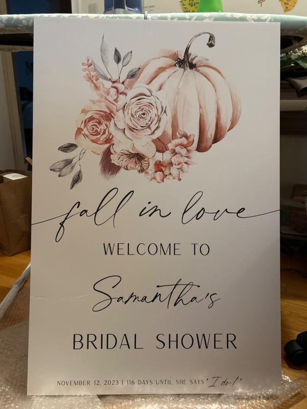 Custom Wedding Foam Board Poster Sign – Voila Print Inc