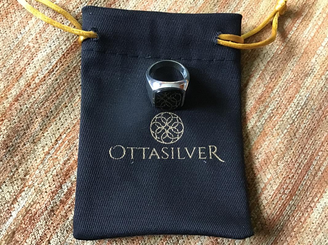 Silver Ring with Onyx Stone