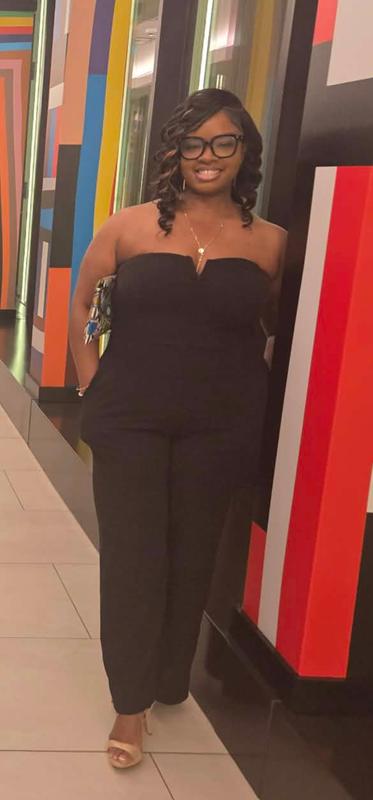 Women's Plus Size Viviana Classic Jumpsuit - Black - Curvy Sense