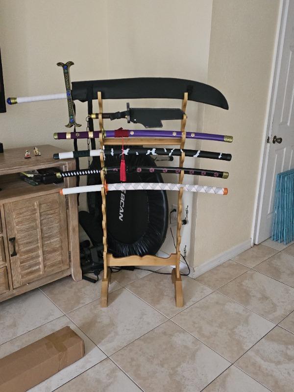 Homemade Sword Rack