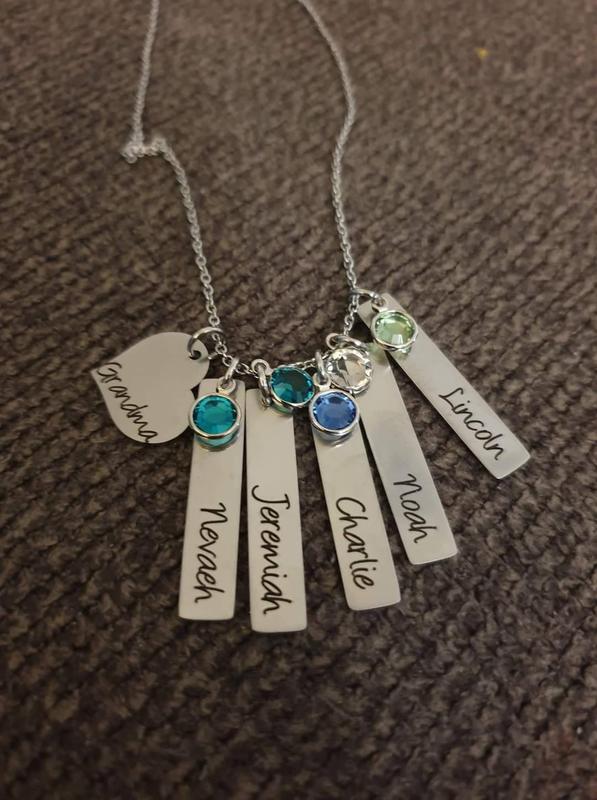 Buy Nana Birthstone Necklace, Nana Gift, Mothers Day Gift for Nana, Grandma  Gift, Hand Stamped Personalized Online in India - Etsy