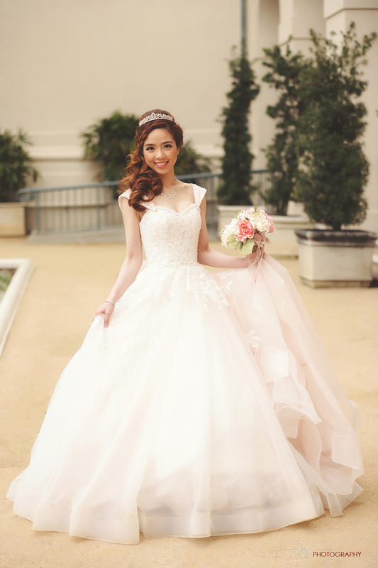 A-Line Sweetheart Tulle Wedding Dress Beading LD5054 | Cocomelody