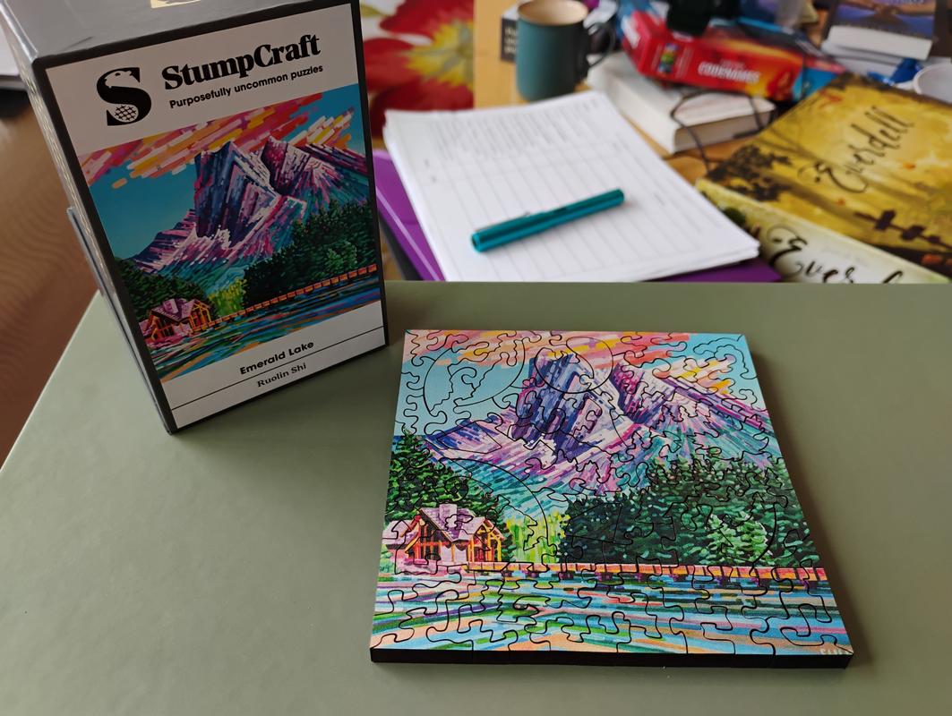 Emerald Lake by Ruolin Shi | StumpCraft Wooden Jigsaw Puzzle