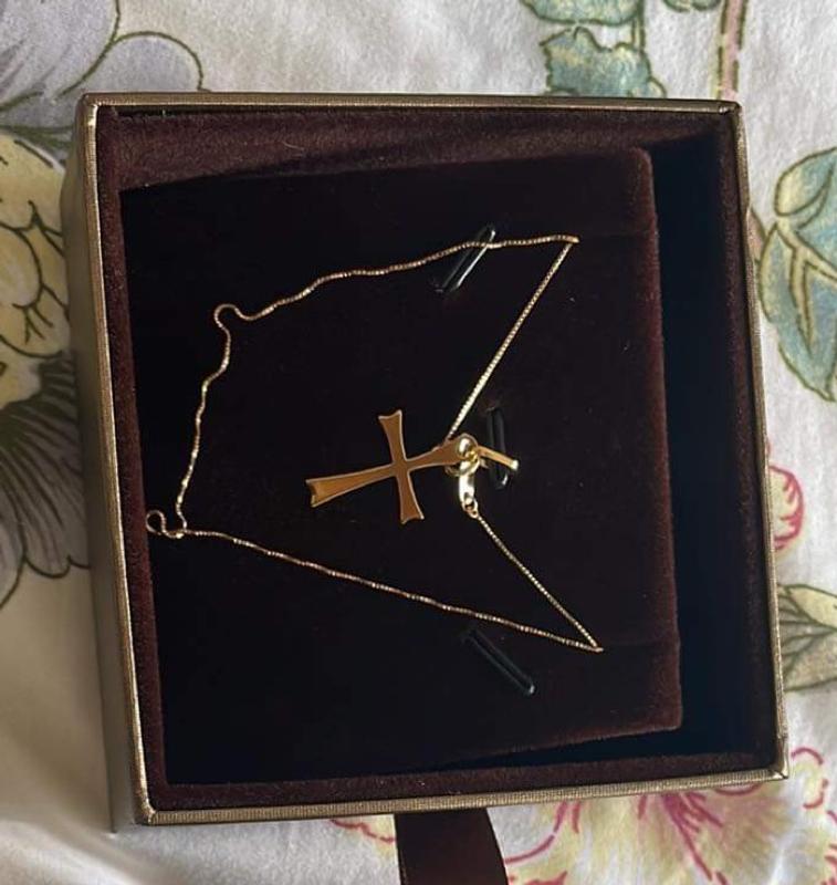 Alex and ani on sale gold cross necklace