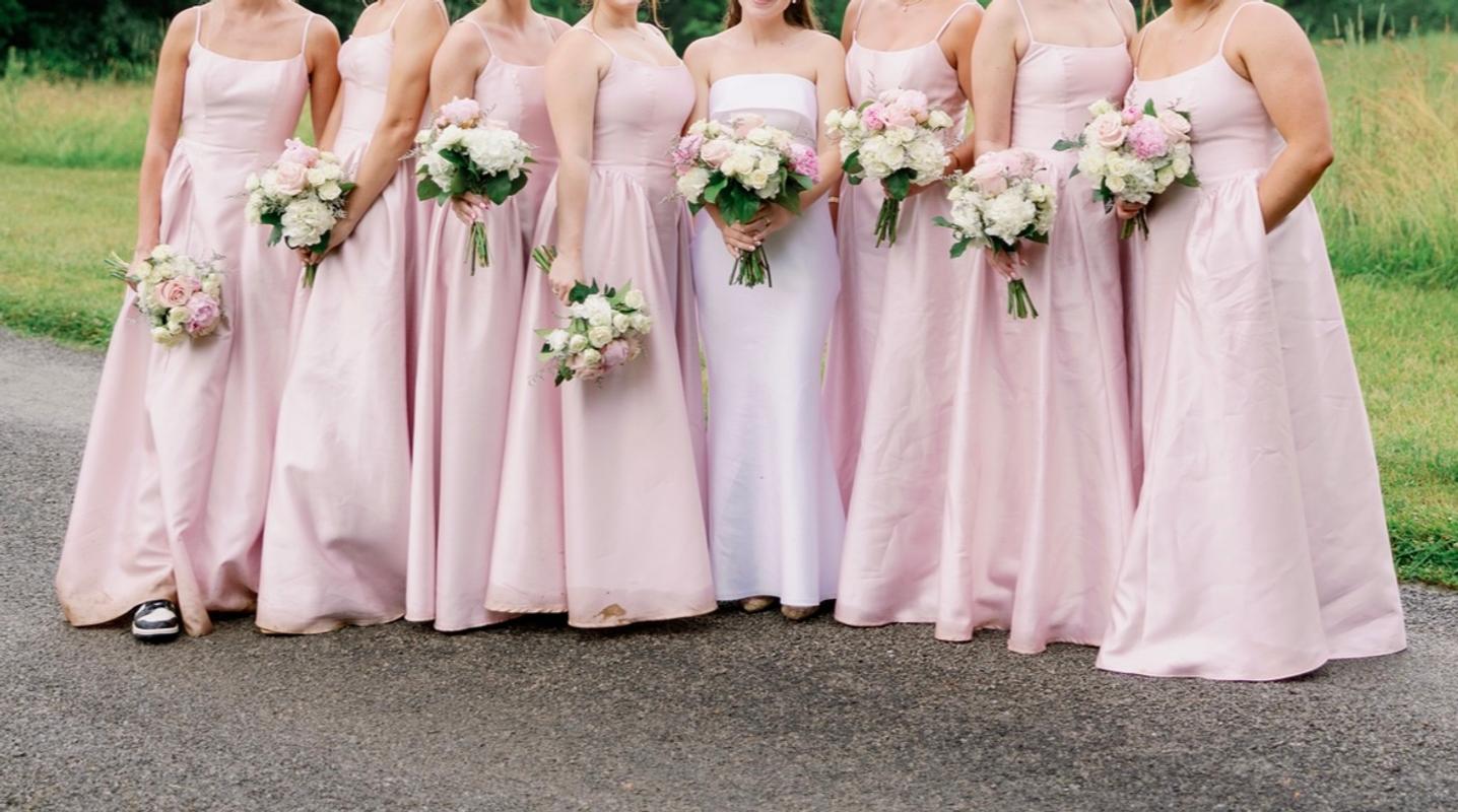 dessy group bridesmaid dresses reviews Scoop Neck Drop Basque Skirt Satin Maxi Dress With Pockets In Deep Plum Open-Back Long Halter Prom category-apparel Size:15.5