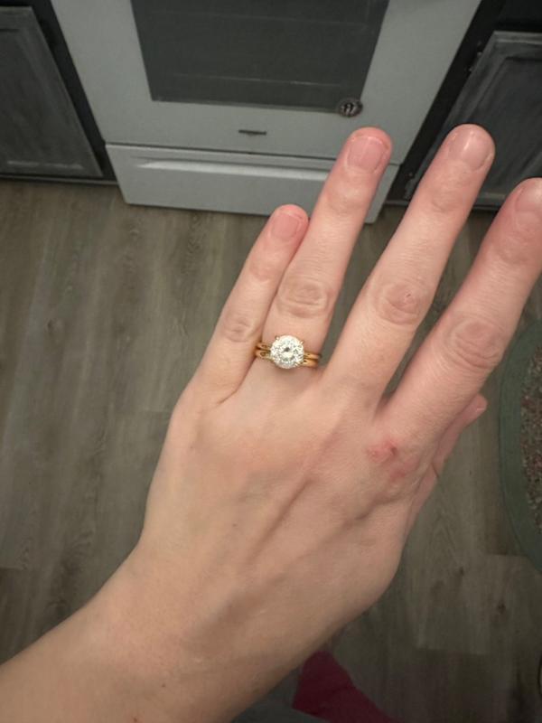 The Chelsea Hidden Halo Solitaire Engagement Ring - Gold – Modern Gents