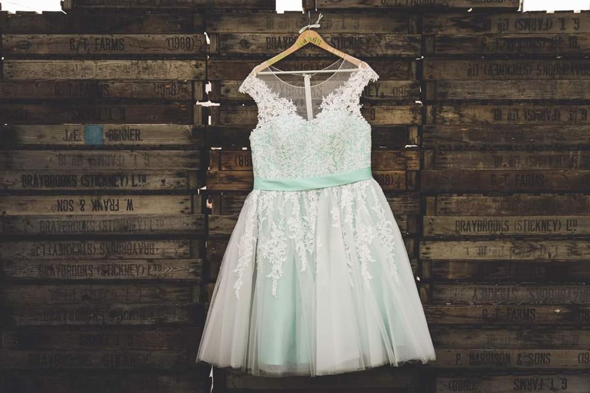 slim fit dress slacks Mint Green Chiffon See-Through Off-The-Shoulder Lace Evening Dress, Green / US2