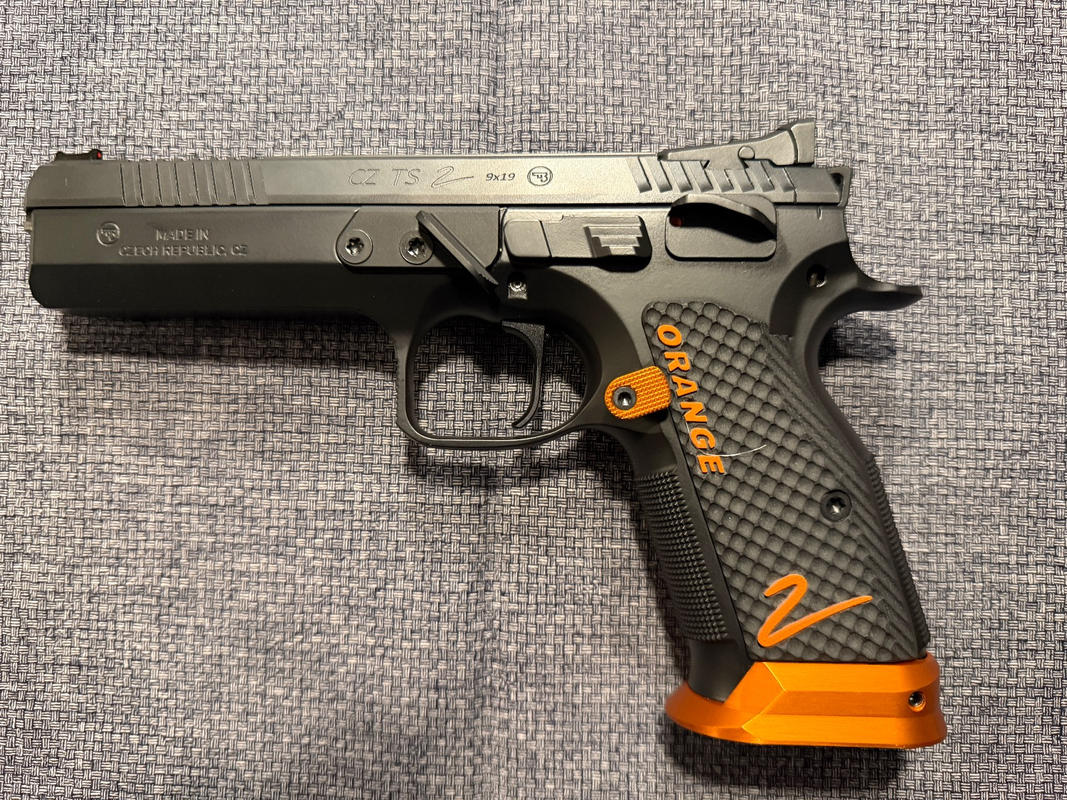 CZ Shadow 2 Orange Grips | Buy CZ Shadow 2 Thin Bogies - LOK Grips