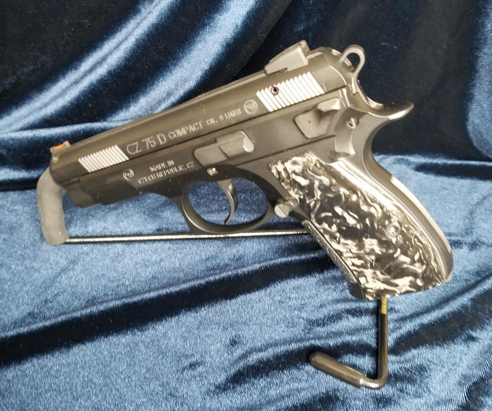 CZ 75 Thin Marbled Carbon Fiber w Liner - LOK Grips