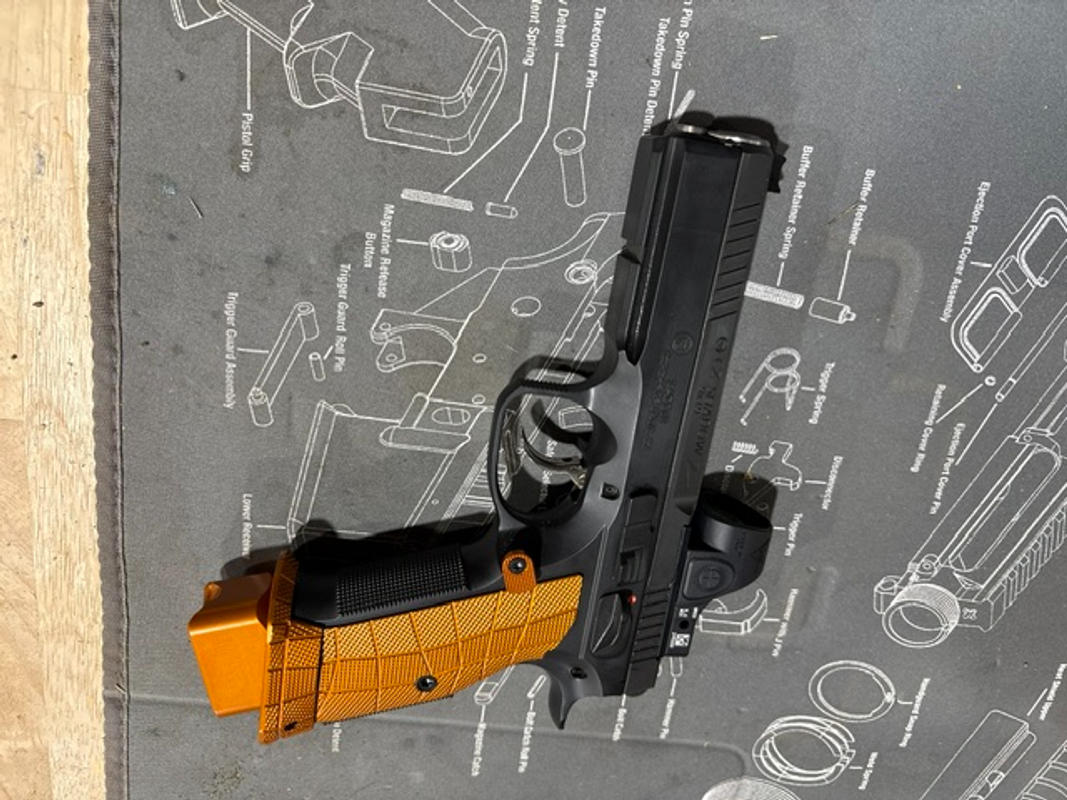 CZ Shadow 2 Magwell GridLOK Aluminum - LOK Grips