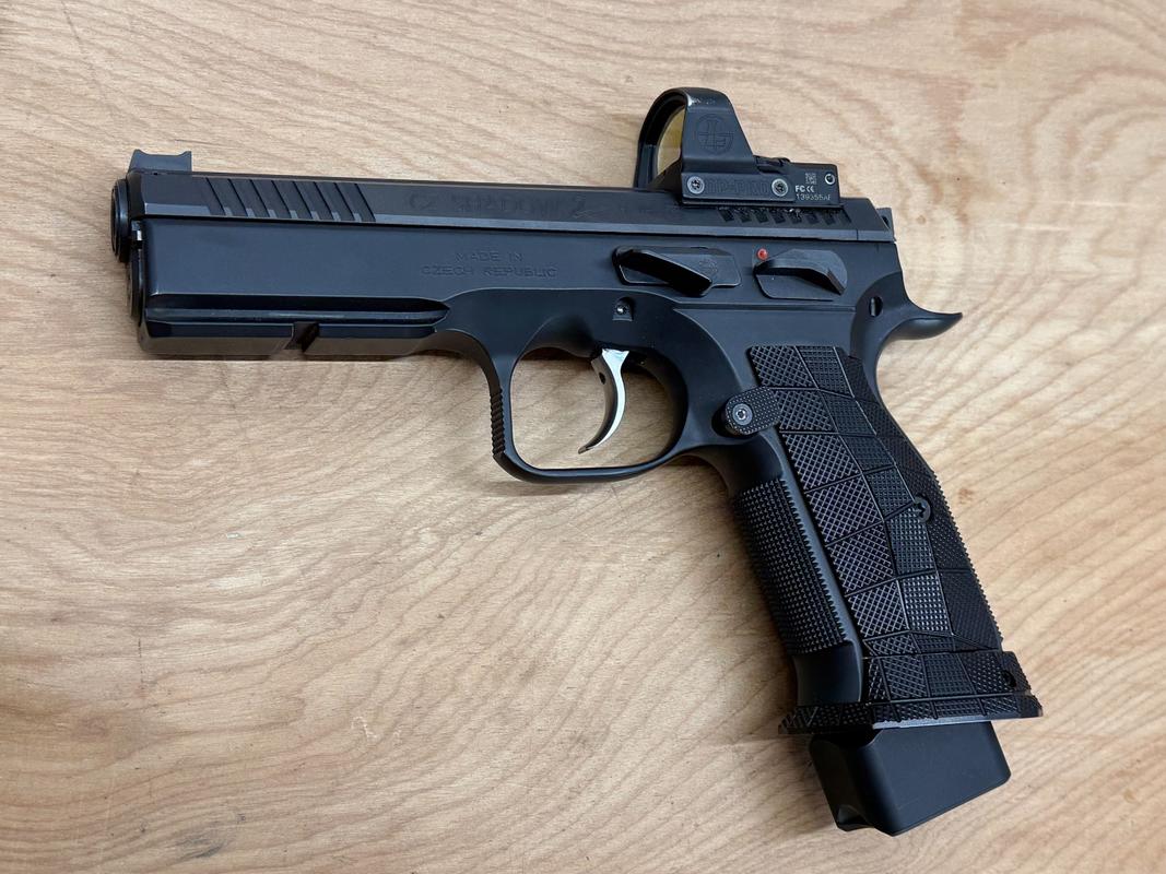 CZ Shadow 2 Magwell GridLOK Aluminum - LOK Grips