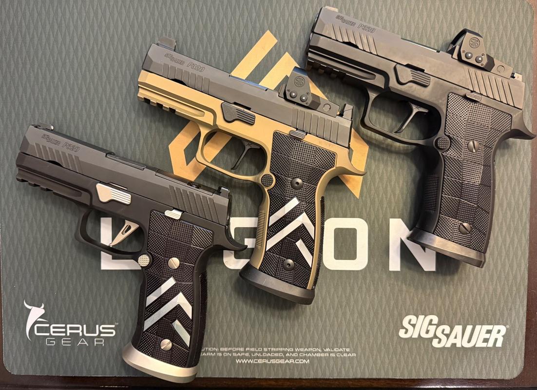 Sig Sauer P320 AXG GridLOK Grips and Backstrap Combo | Shop