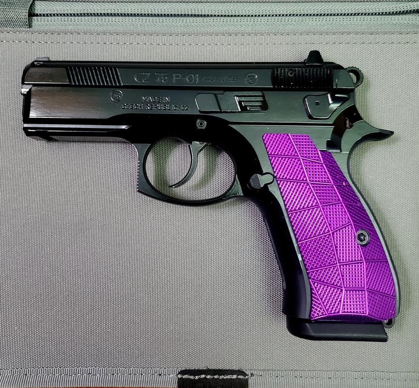 CZ 75 Compact Palm Swell GridLOK Aluminum Grips