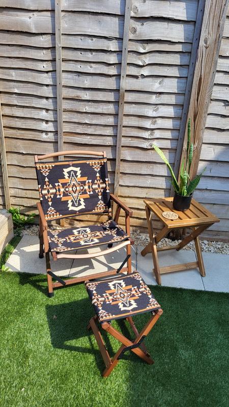 Wood Outdoor Stool - Aztec – Anifurry