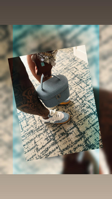 Jumbo Denim Vanity Bag-Silver | Multi-Functional Accessory