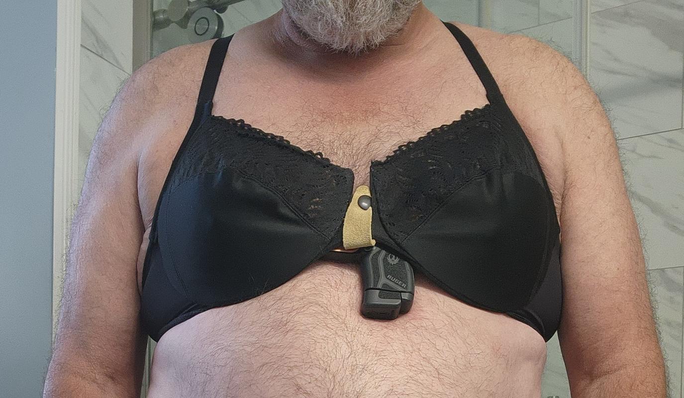 Lingerie for hot shots: The 'Flashbang' bra with a hand gun