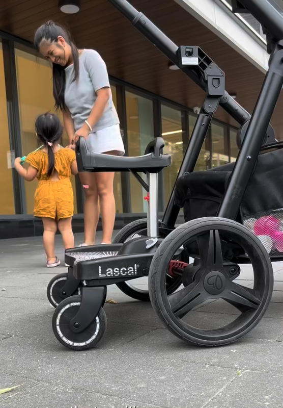 Lascal BuggyBoard® Maxi Plus - Black With Gray Saddle - Lascal® USA