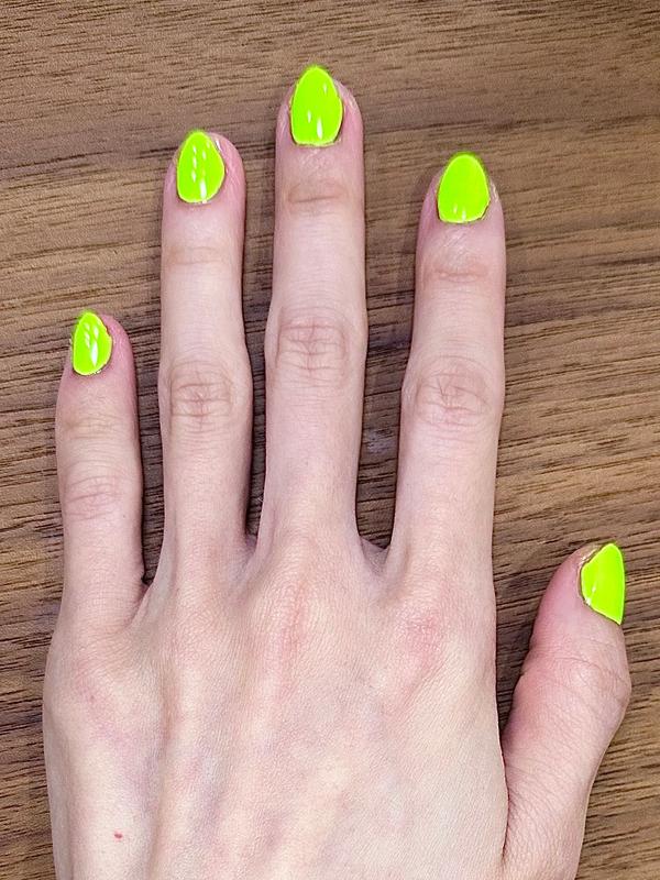 Neon UV Black Light Reactive Highlighter Yellow Crème Nail Polish