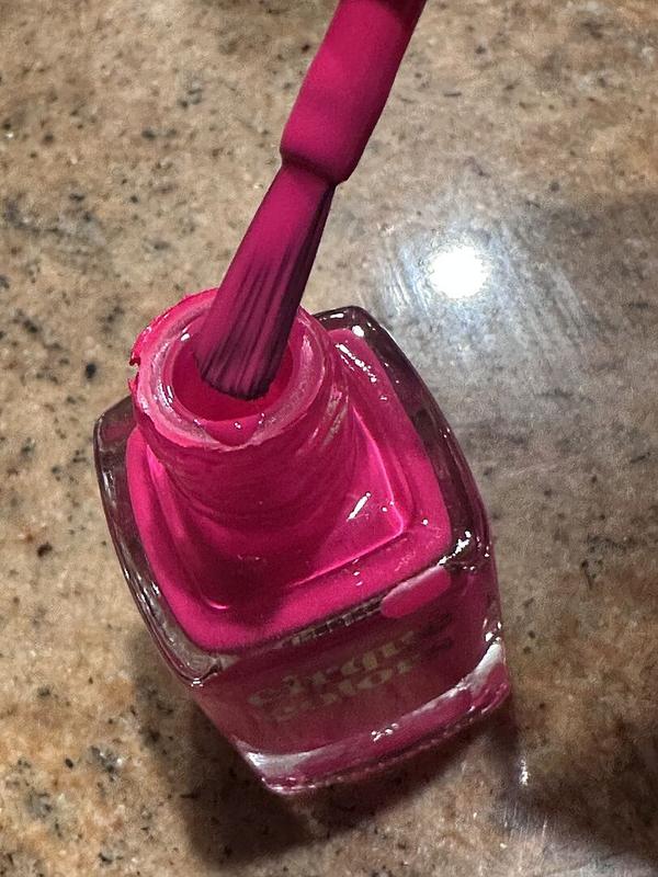 Neon UV Black Light Reactive Fuschia Pink Crème Nail Polish