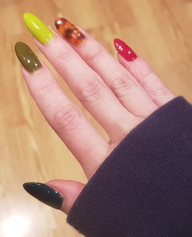 ⑥erikonail エリコネイル×キューティー インスタントジェリーポリッシュ Crocodile Moss Green Jelly Nail Polish - Cirque Colors Olive Jelly