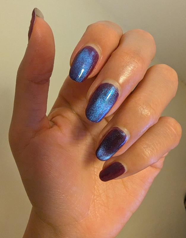 Dark Purple Magnetic Multichrome Nail Polish - Cirque Colors Paradox