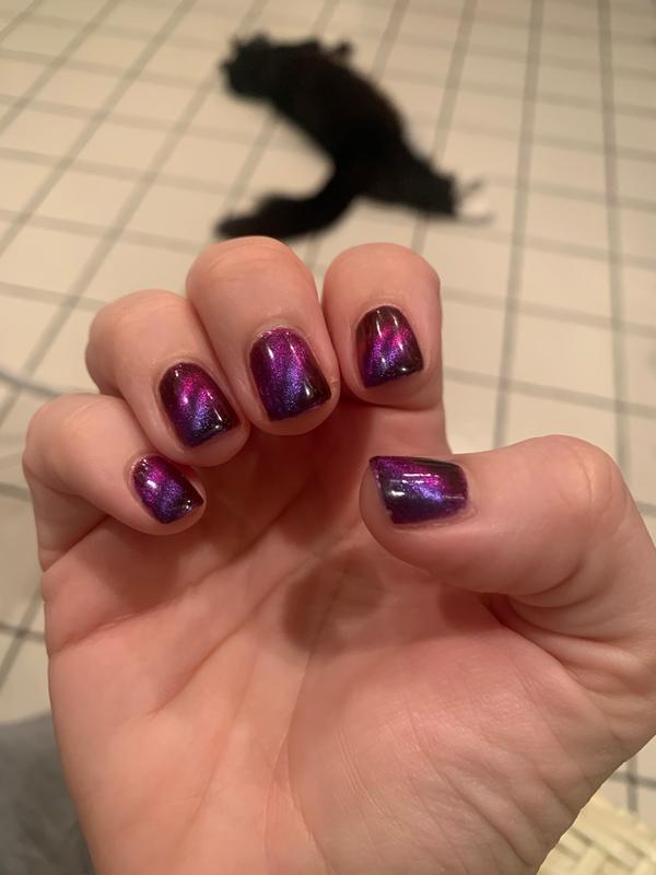 Dark Purple Magnetic Multichrome Nail Polish - Cirque Colors Paradox