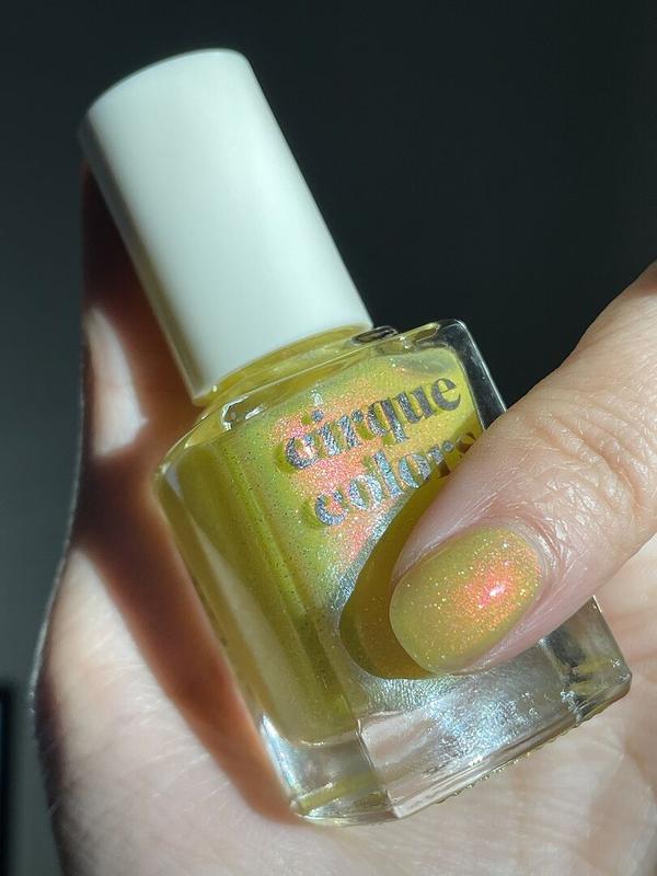Yellow Nail Polish with Color-Shifting Aurora Shimmer - Cirque