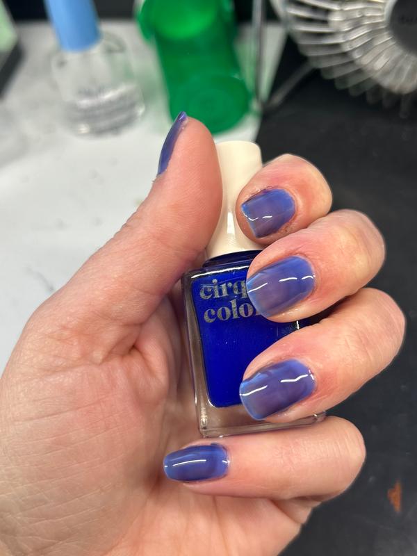 Blue Jelly Nail Polish - Cirque Colors Cobalt Jelly