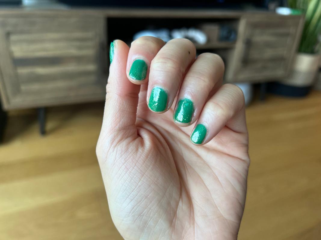 ネイルカラー★マニキュア★189★超速乾★つぶラメシャーベットグリーン★ Emerald Green Jelly Nail Polish - Cirque Colors Toronja Jelly