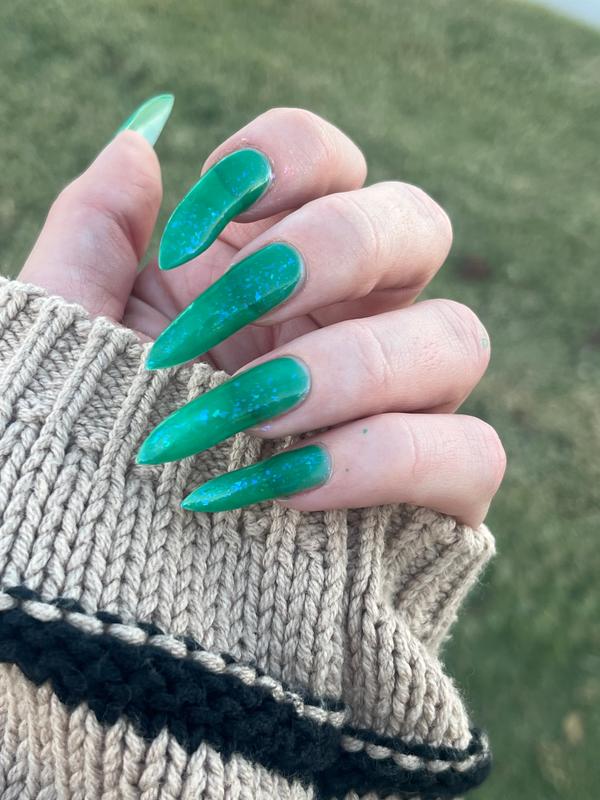 Emerald Green Jelly Nail Polish - Cirque Colors Toronja Jelly
