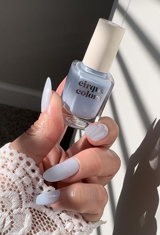 Light Blue Sheer Crelly Nail Polish - Cirque Colors Cherub