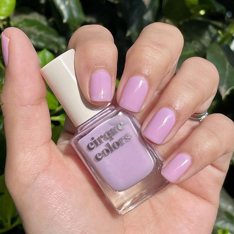 Lilac-Pink Sheer Crelly Nail Polish - Cirque Colors Smitten