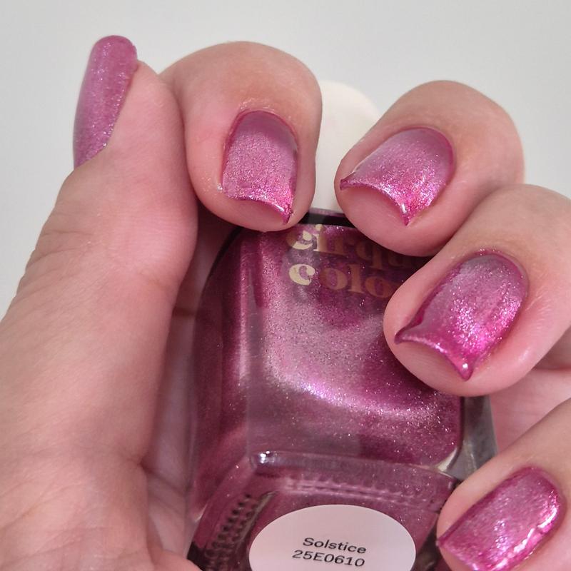 Magenta Pink Magnetic Nail Polish - Cirque Colors Solstice