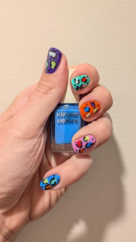 Neon UV Black Light Reactive Neon Periwinkle Crème Nail Polish