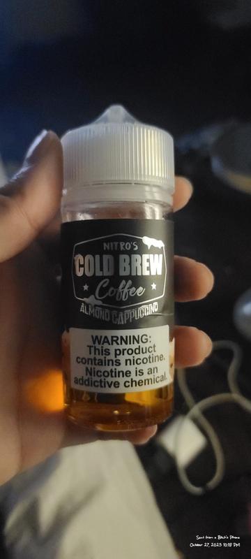 Almond Cappuccino NITRO'S COLD BREW COFFEE 100ml Vape Juice $13.99 Almond Cappuccino NITRO'S COLD BREW COFFEE 100ml Vape Juice $13.99