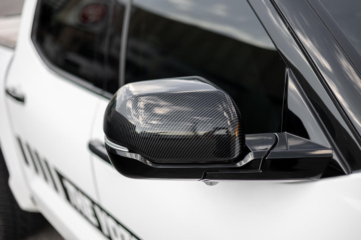 Pair Of White Painted Mirror Cover Caps For Toyota Tundra & Sequoia (2011-2019) - Direct Fit
