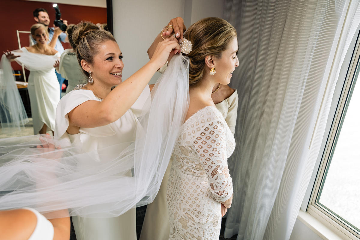 Daphne Newman Kennedy Pearl Wedding Veil