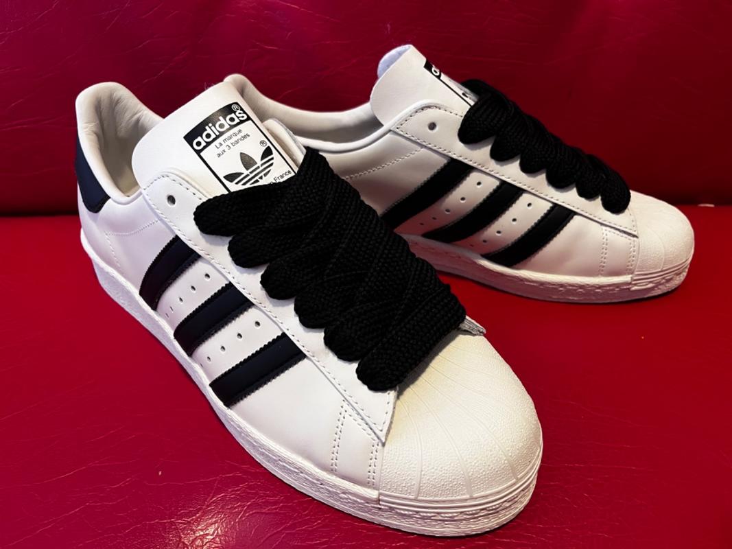 Superstar Shoe Laces Fat Laces White 20mm Width