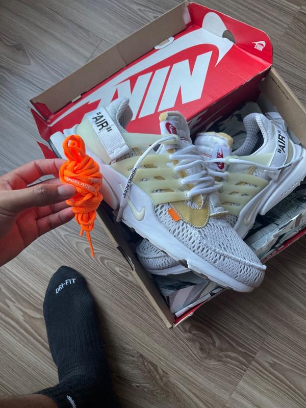 Off White Air Presto Writing Oval White
