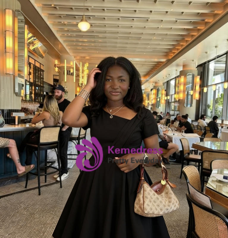 plus size asymmetrical prom dresses Ladivine PT004